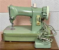 Singer sewing machine, portable, Cat # RF 58-8,