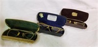 Vintage eye glasses in cases (3)