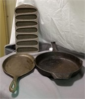 Cast Iron skillet, corn pan, steak griddle