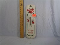 Bubble Up Metal Thermometer 17"x5" Good Glass