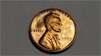 1953 Lincoln Cent Wheat Penny Gem Proof