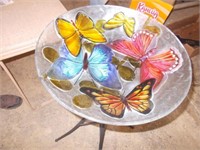 Butterfly Bird Bath - 18" Diameter x 30"H