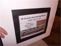 (80) Concrete Retaining Wall Blocks -