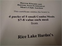 (2) Packs of 5 Small Combo Meals - $7-$8 Value