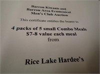 (2) Packs of 5 Small Combo Meals $7-$8 Value