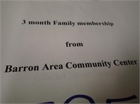 3 Month Family Membership From Barron Area