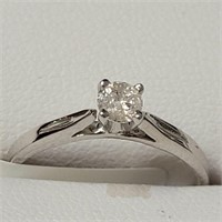 Certified10K  Diamond(0.19Ct,I1,H-I) Ring