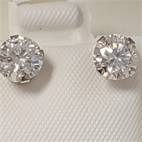 $1000 10K  Moissanite(1.36ct) Earrings