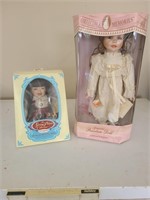 Set 2 Vintage Porcelain Dolls in Boxes