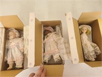 Set 3 Ashton Drake Dolls in boxes