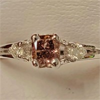 $2500 14K  Brown Diamond(0.3ct) Ring