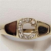 $1600 10K  Diamond(0.08ct) Ring