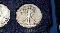 1921 S Walking Liberty Half Dollar Complete Set