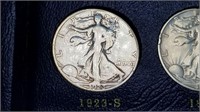 1923 S Walking Liberty Half Dollar Complete Set