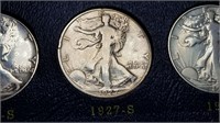 1927 S Walking Liberty Half Dollar Complete Set