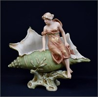 Royal Dux Art Nouveau Centerpiece Compote Figurine