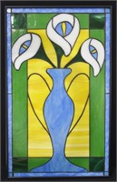 Framed Leaded Glass Wall Decor