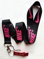 Black and Pink Nike Lanyard