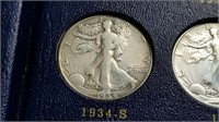 1934 S Walking Liberty Half Dollar Complete Set