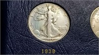 1938 Walking Liberty Half Dollar Complete Set