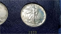 1939 Walking Liberty Half Dollar Complete Set