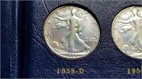 1939 D Walking Liberty Half Dollar Complete Set
