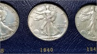 1940 Walking Liberty Half Dollar Complete Set