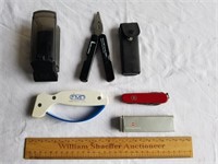 Pocket Knife, Knife Sharpeners & Multi Tool 1 Lot