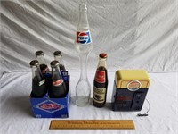 Pepsi Collectible Bottles & Radio 1 Lot