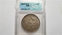 1882 O/S Morgan Silver Dollar ICG AU50