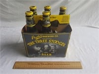 Three Stooges Beer - Empty Missing 1 Bottle