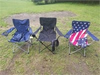 3 Camp Chairs