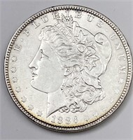 1886 Morgan Geronimo Silver Dollar Coin