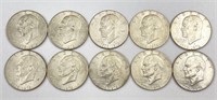 10pc Bicentennial Eisenhower $1dollar Coins