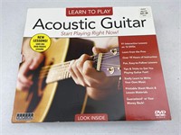 Learn how to play acoustic guitar DVD video set
