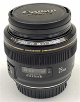Canon EOS EF 28mm F/1.8 USM camera lens