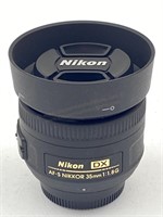 Nikon DX AF-S 35mm F/1.8 G Prime Lens w/Hood