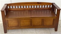Wooden Hall Bench Seat With Storage