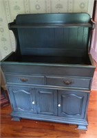 Colonial Antiqued Painted Dry Sink-38"Wx48"Hx20"D