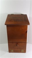 Taters/Onion Wood Bin-12"Wx24"Hx9 1/2"D