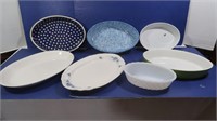 Assortment of Casserole Dishes & Platters