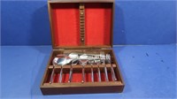 Flatware Set in Wood Collectible Box