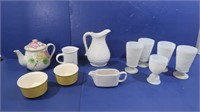 Goblets, Pitcher, Candy Dish & more