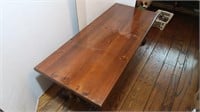 Wood Coffee Table *Good Cond*-54"x23"x17"H