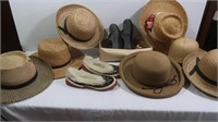 Women's Golf Shoes(Sz 6 1/2), Straw Hats,Slippers