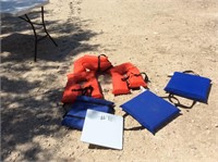 LIFE  VESTS AND FLOTATION PILLOWS