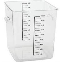 18 QT, RUBBERMAID FOOD STORAGE CONTAINER