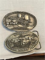 2 Nuclear Power Station Belt Buckles