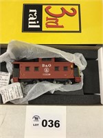 3rd RAIL RED WOODEN CABOOSE