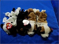 4 Beanie Baby Pooches